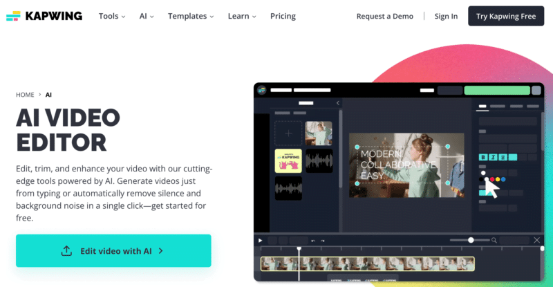 Kapwing AI Video Editor